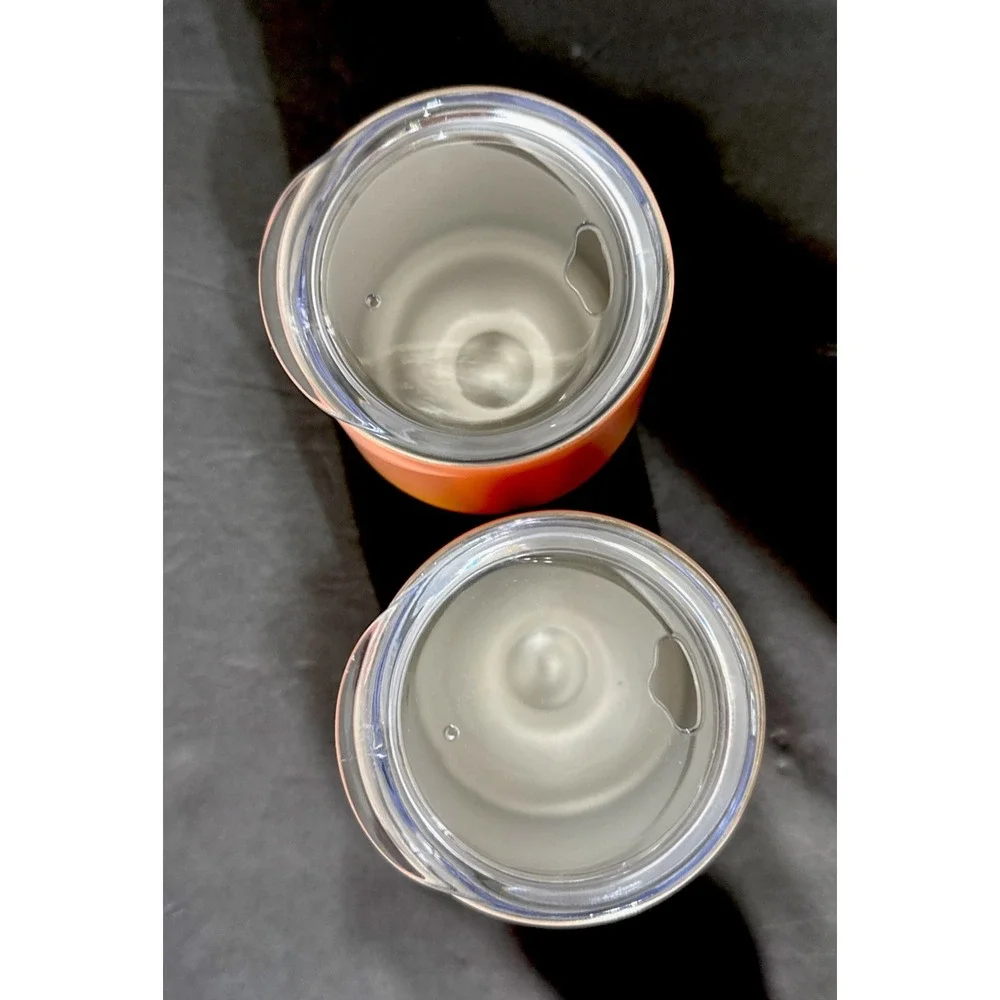 Pier 1 Stainless Steel Insulated Tumbler Lidded To Go Set Of 2‎ Peach 14 Oz
